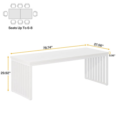 78.74-inch Two Person Computer Desk for Home Office