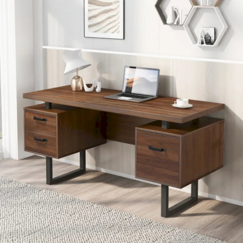 Home Office Computer Desk with Drawers
