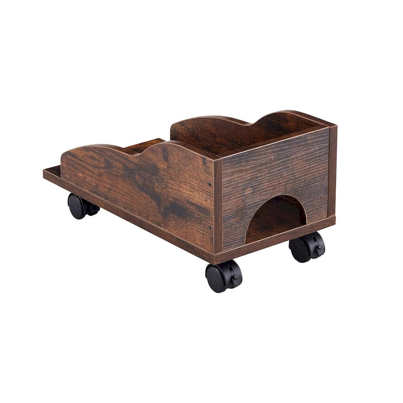 solid wood computer Desk,office table with PC droller,storage shelves and file cabinet,two drawers,CPU tray,a shelf