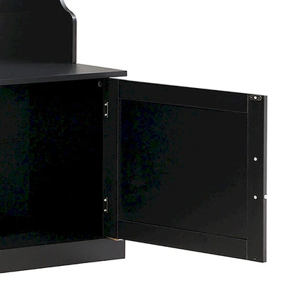 Minimalist 4-In-1 Freestanding Wooden Hall Tree with Multiple Storage Spaces