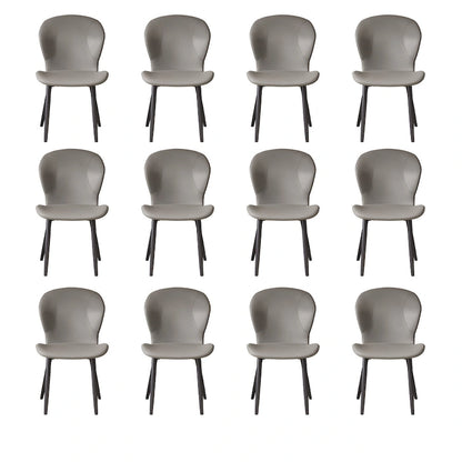 Set of 3/6/9/12 PU Leather Modern Dining Chairs - Comfortable, Easy-to-Clean, Contemporary Design for Kitchen or Dining Room