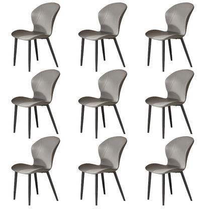 Set of 3/6/9/12 PU Leather Modern Dining Chairs - Comfortable, Easy-to-Clean, Contemporary Design for Kitchen or Dining Room