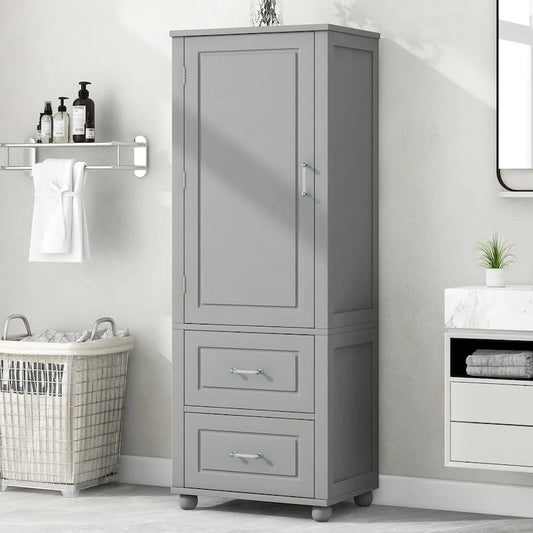 Freestanding Storage Cabinet with Two Drawers