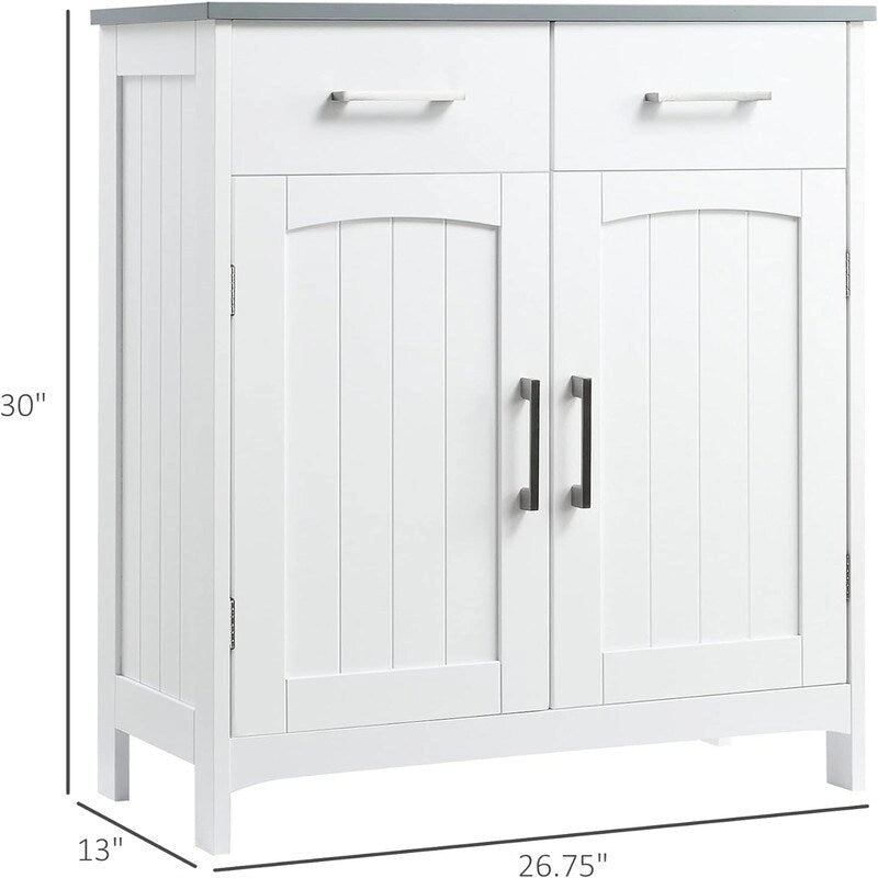 Bathroom Floor Cabinet - 13D x 26.75W x 30H