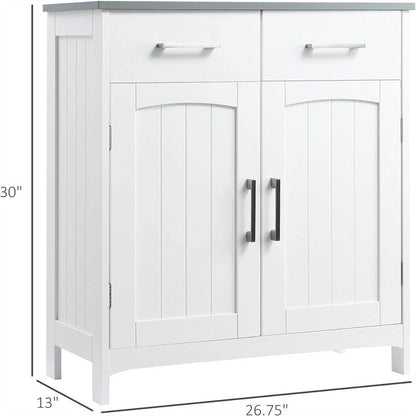 Bathroom Floor Cabinet - 13D x 26.75W x 30H
