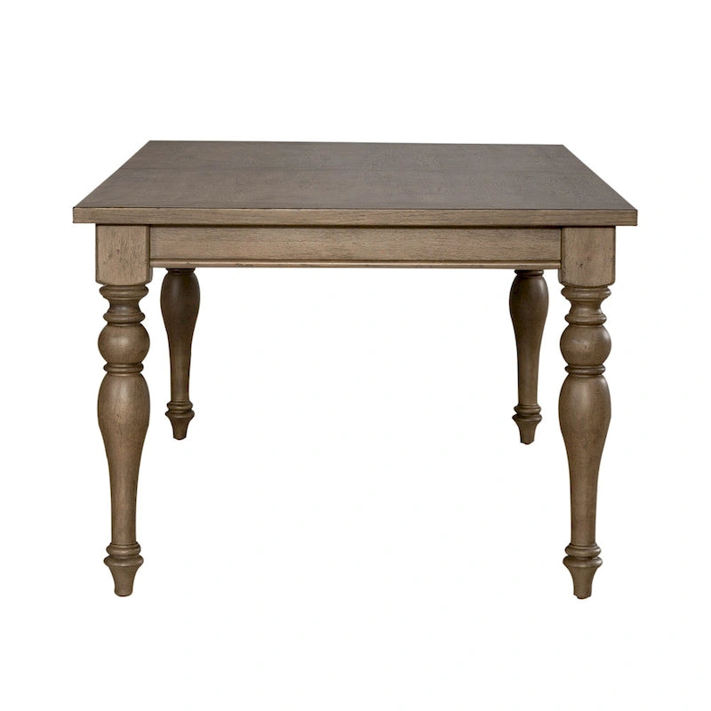Americana Farmhouse Dusty Taupe Rectangular Table Set with Dining Chairs Various Options