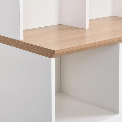 Wide Hall Tree with Storage Bench - Minimalist Shoe Cabinet, Cube Storage, 8 Hooks