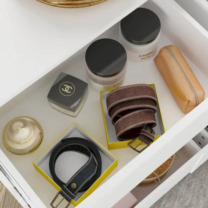 White 9-Drawer Dresser with Modern Design and Safety Features