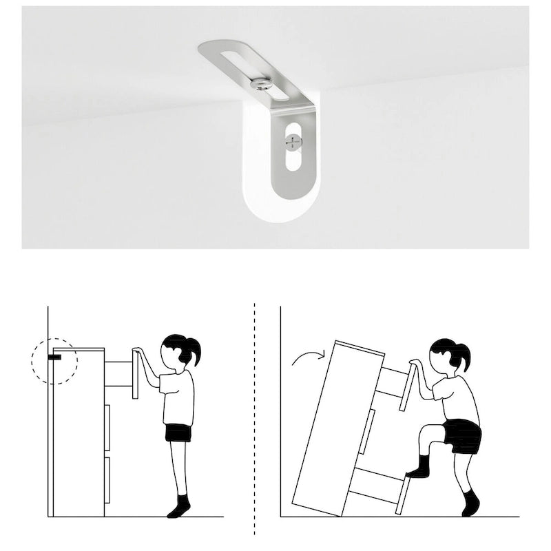 White 9-Drawer Chest of Drawers with Stylish Design and Anti-Tip Feature