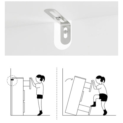 White 9-Drawer Chest of Drawers with Stylish Design and Anti-Tip Feature