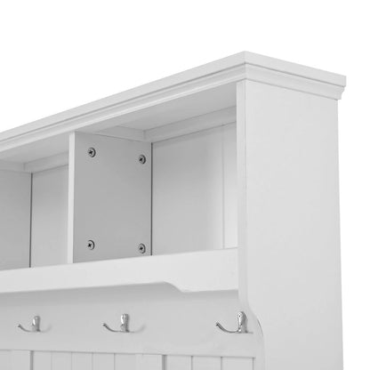 Merax 4-in-1 Entryway Hall Tree with Storage Bench