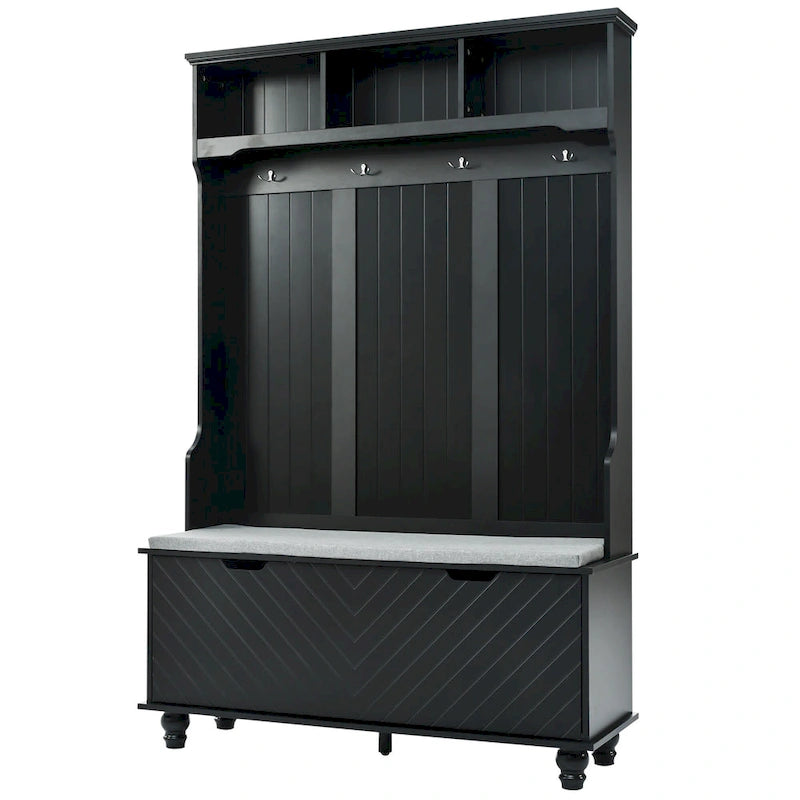 Merax 4-in-1 Entryway Hall Tree with Storage Bench