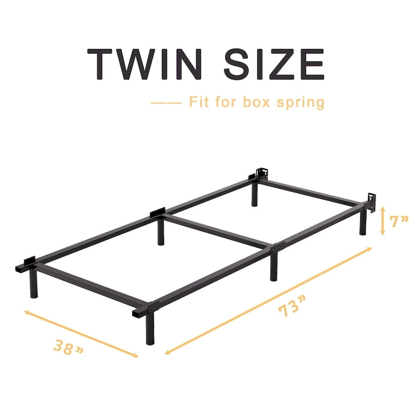 7 Inch Adjustable Steel Bed Frames Heavy Duty