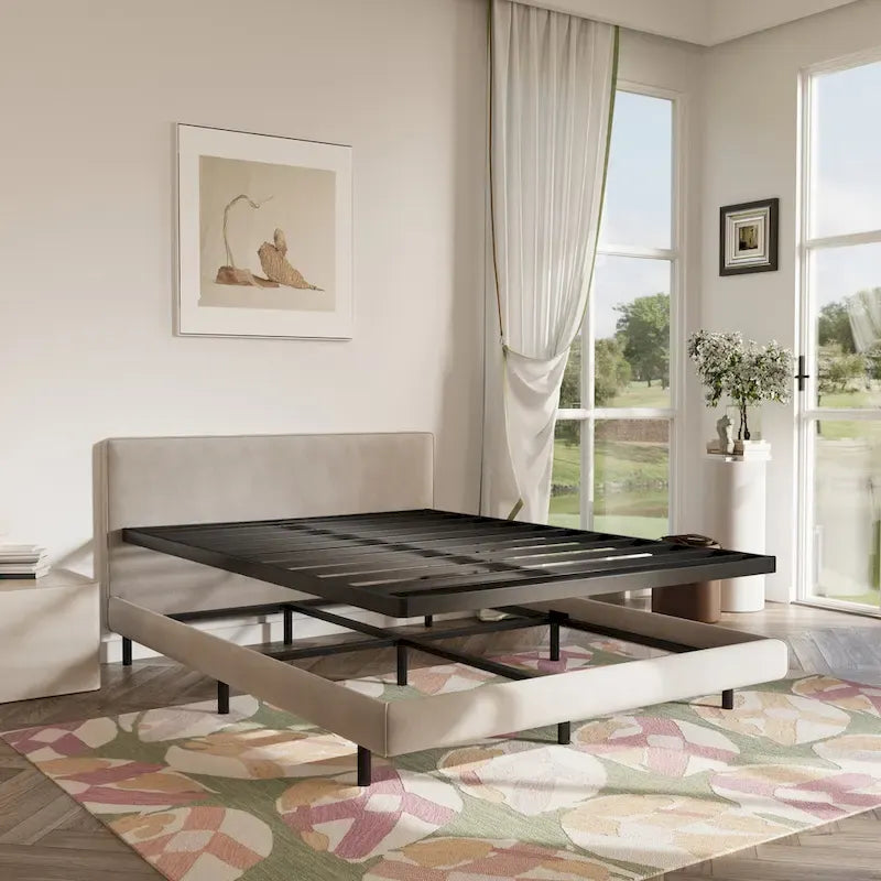 7 Inch Adjustable Steel Bed Frames Heavy Duty